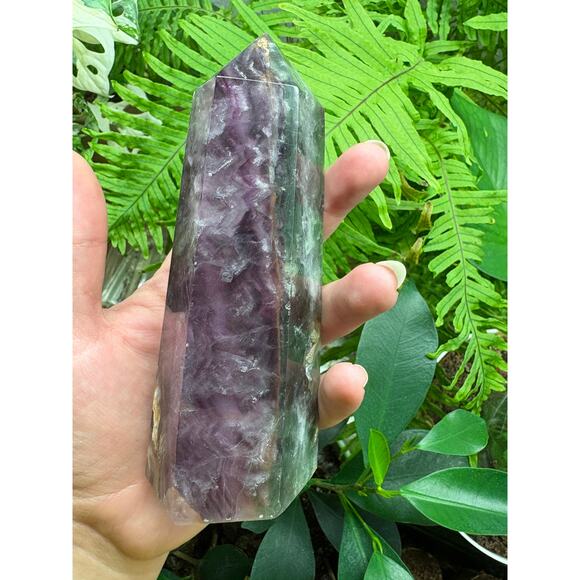 Beautiful Multi-Color Fluorite Tower with Cubic Formations - Picture 3 of 8